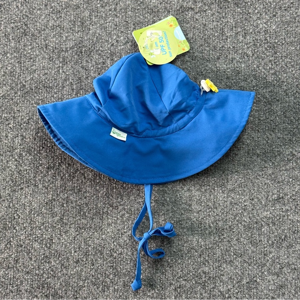 Green Sprouts Brim Sun Protection Hat 0-6 Months UPF 50+ NEW UV Baby Infant Blue